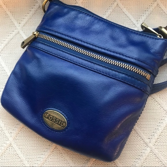 TWO LEATHER FOSSIL SWING-PACKS CROSSBODY BAGS - Picture 3 of 7